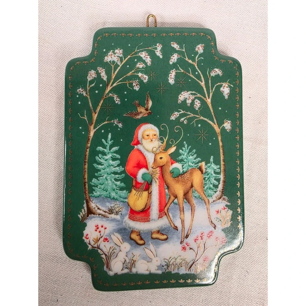 Hallmark Holiday Enchantment Journey to the Forest Porcelain Ornament QK101-2